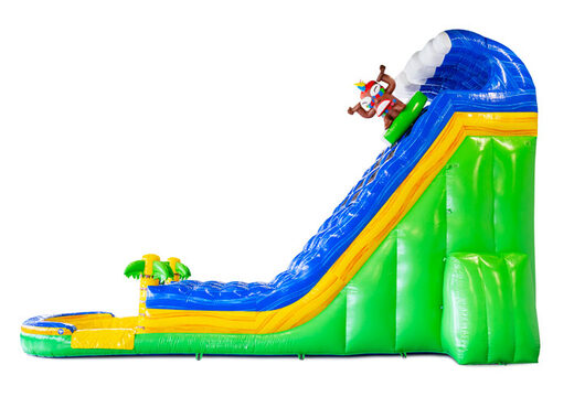 Comprar tobogán acuático hinchable Waterslide D22 Hawaii con temática tropical