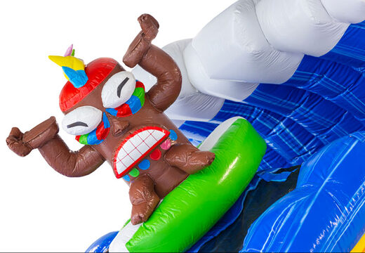 Tobogán acuático hinchable Waterslide D22 Hawaii con tema tropical a la venta