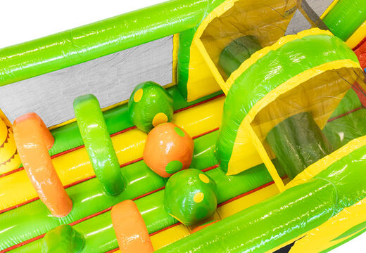 Comprar 13 metros Pista americana inflable en tema Dinosaurio para niños. Ordene pistas americanas inflables ahora en línea en JB Hinchables España