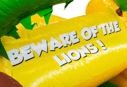 Venta de Mini castillo hinchable Multiplay con temática León para niños. Pide ahora castillos hinchables en JB Hinchables España