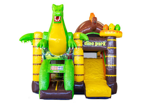 Pide castillo hinchable Mini Multiplay cubierto con tobogán en temática Dino para niños. Compra ahora hamacas hinchables en JB Hinchables España