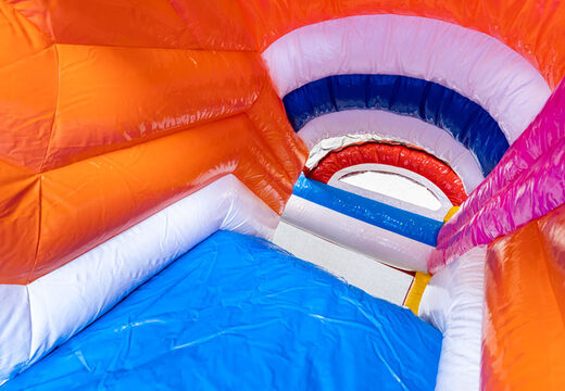 Se vende mini cojín de aire hinchable Multiplay en tema Flamingo para tus peques. Ordene cojines de aire inflables en JB Hinchables España