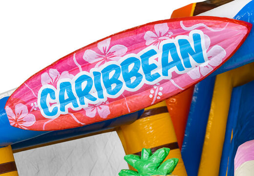 Comprar castillo hinchable hinchable Multi Slide con tobogán en temática caribeña para niños. Ordene castillos hinchables en línea en JB Hinchables España