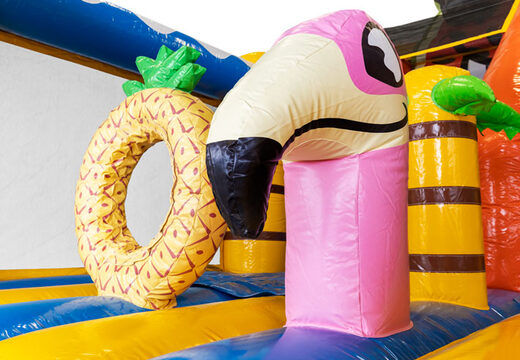 Comprar castillo hinchable hinchable Multi Slide Caribbean con tobogán para niños. Ordene castillos hinchables ahora en línea en JB Hinchables España