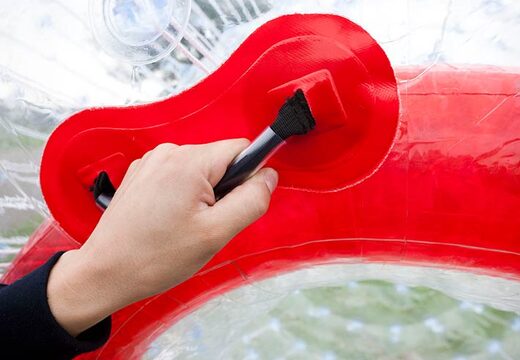 Mango en pelota inflable