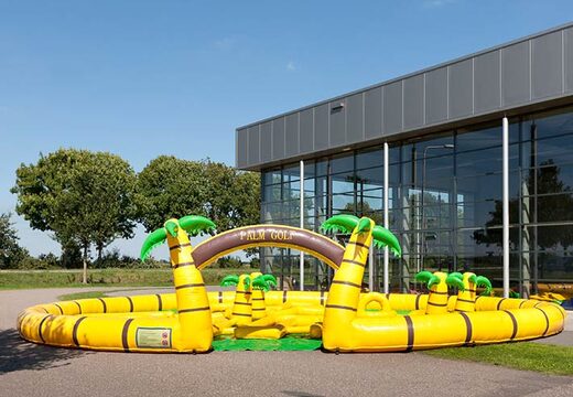 Juego de golf inflable tropical