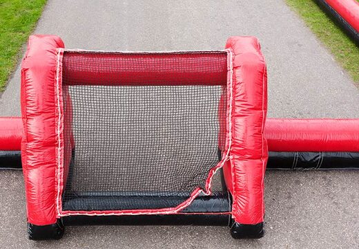 Rojo con tablero de fútbol negro