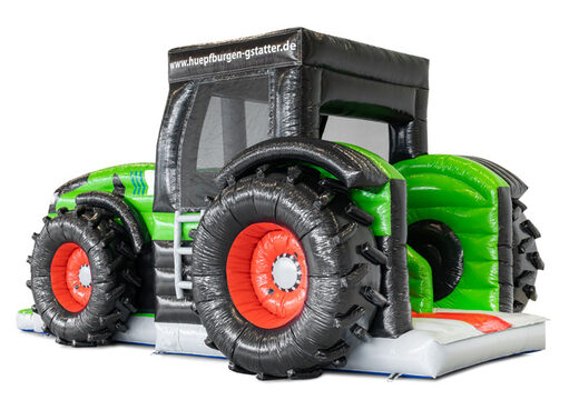 Solicite un llamativo castillo hinchable con detalles de la empresa