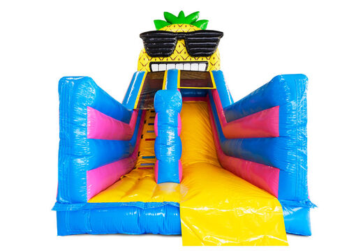 Comprar colchón de aire con tobogán en tema Hawaii online en JB Inflatables