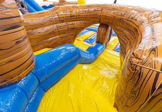 Tobogán de la casa hinchable Slideworld con tema de piratas\