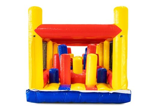 Pista de obstáculos modular con pilares y agujero para gatear