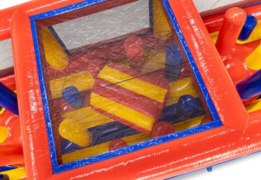 Módulo de pista de obstáculos rojo amarillo azul esquivador de pilares