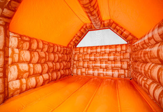 Interior del castillo hinchable estándar Orange Brick