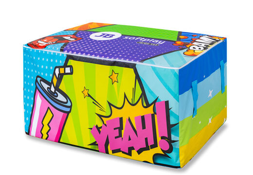 Caja para almacenar softplay en tema de cómic a la venta en JB