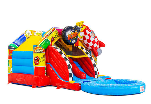 Compra en línea un castillo hinchable Slide Combo con figuras en 3D y tobogán