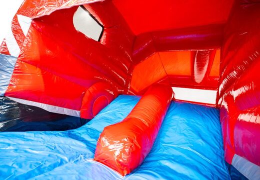 Compra el tobogán azul y rojo del castillo hinchable Slide Combo con doble tobogán en JB