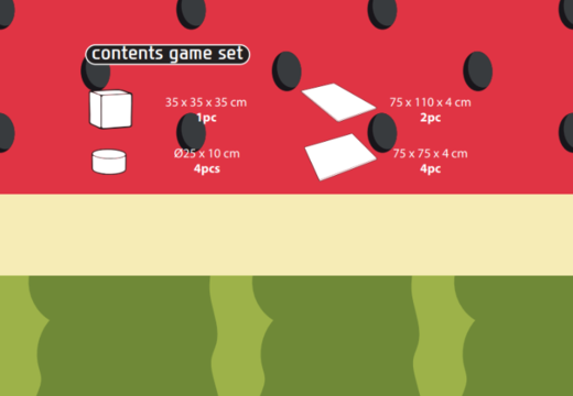 Contenido del set de juego Softplay en tema de Flamenco - Hawái para comprar en JB