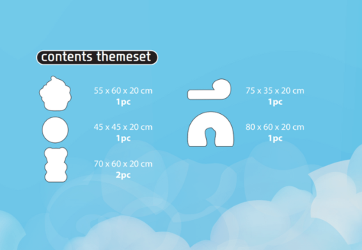 Contenido del set temático Softplay en tema de caramelos pedir en línea en JB