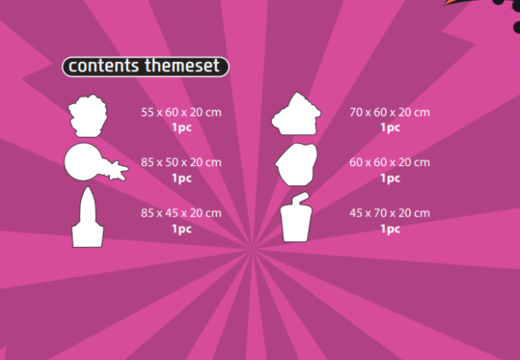 Contenido del set temático Softplay en tema de cómic pedir en línea en JB