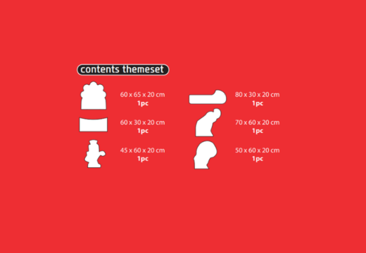 Contenido del set temático Softplay en tema de montaña rusa pedir en línea en JB