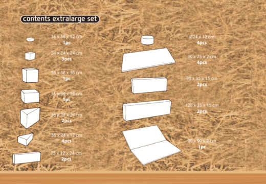 Ordena el contenido del set Softplay XL en tema de Granja de JB Meppel