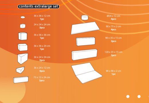 Ordena el contenido del set Softplay XL en tema Estándar de JB Meppel