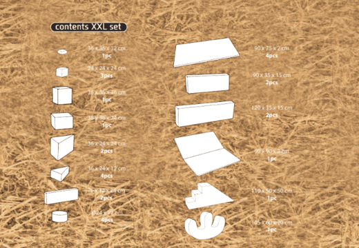 Ordena el contenido del set Softplay XXL en tema de Granja de JB Inflatables en Meppel