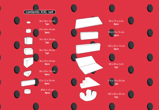 Ordena el contenido del set Softplay XXL en tema de Flamenco - Hawái de JB Inflatables en Meppel