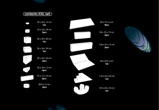 Ordena el contenido del set Softplay XXL en tema de Piratas - Seaworld de JB Inflatables en Meppel