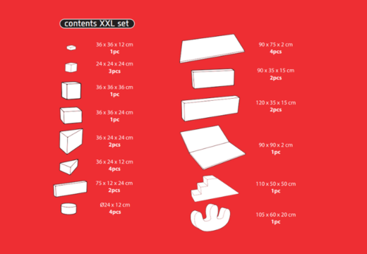 Ordena el contenido del set Softplay XXL en tema de Montaña Rusa de JB Inflatables en Meppel