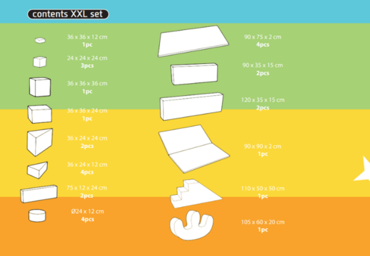 Ordena el contenido del set Softplay XXL en tema de Unicornio de JB Inflatables en Meppel