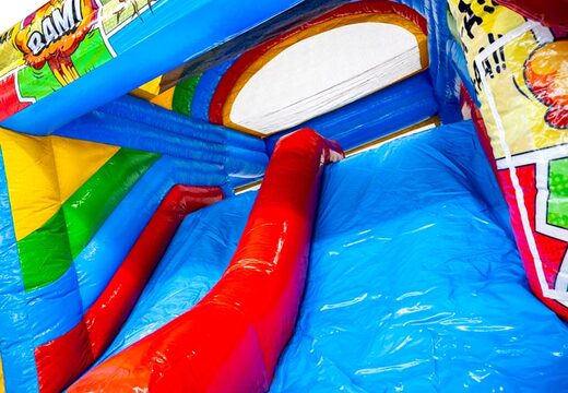 Compra el tobogán azul rojo del castillo hinchable Multiplay dubbelslide en JB