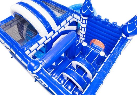 Castillo hinchable interior con arcos, pilares y sacos de boxeo en venta en JB