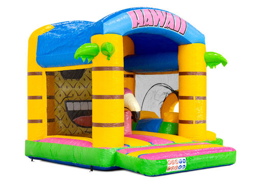 Castillo hinchable cubierto bouncy box Hawaii en venta en JB en Meppel